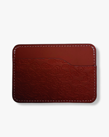 Tibetan Clouds Leather Card Holder