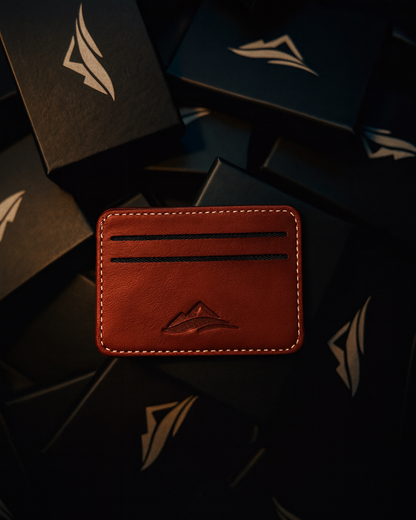 Tibetan Clouds Leather Card Holder