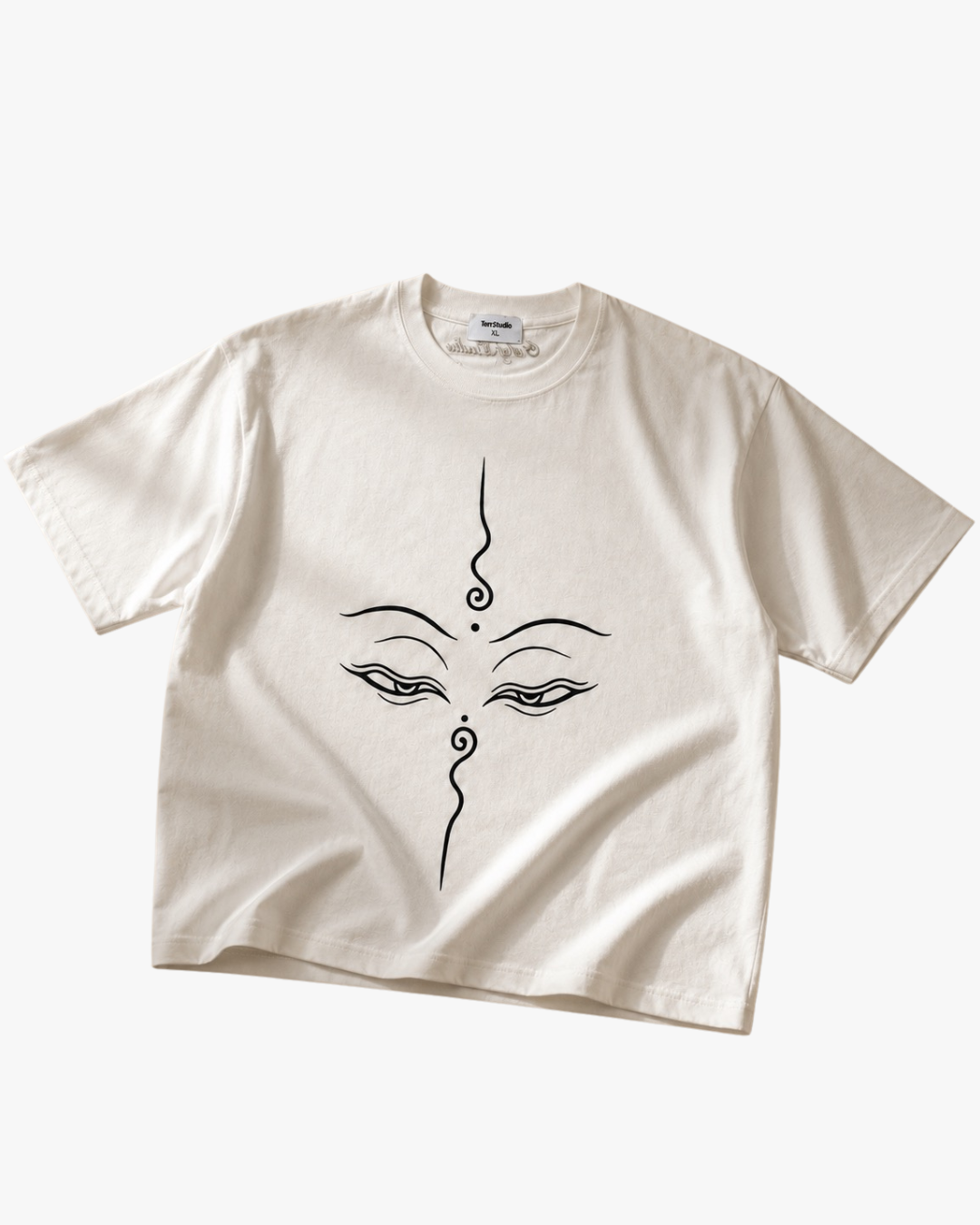 White Cham Mask Graphic Tee