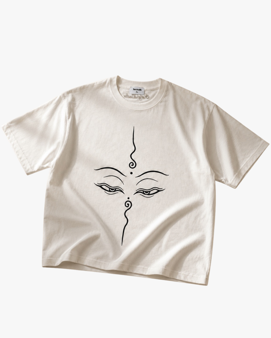 White Cham Mask Graphic Tee