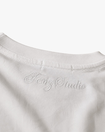 White Cham Mask Graphic Tee