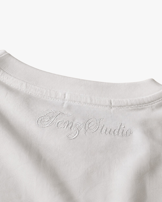 White Cham Mask Graphic Tee