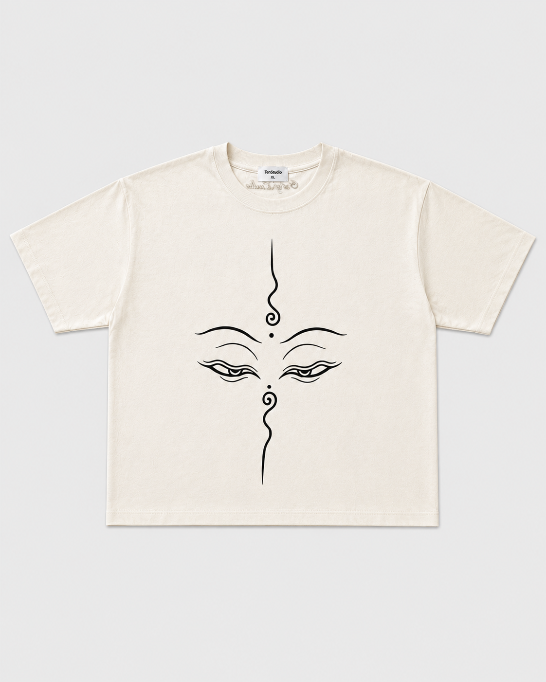 White Cham Mask Graphic Tee